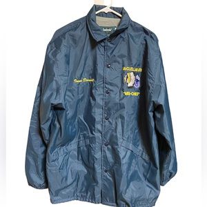 McClellan AFB Air Force USAF Snap Down Indian “Mis-Chief” Windbreaker Unisex L